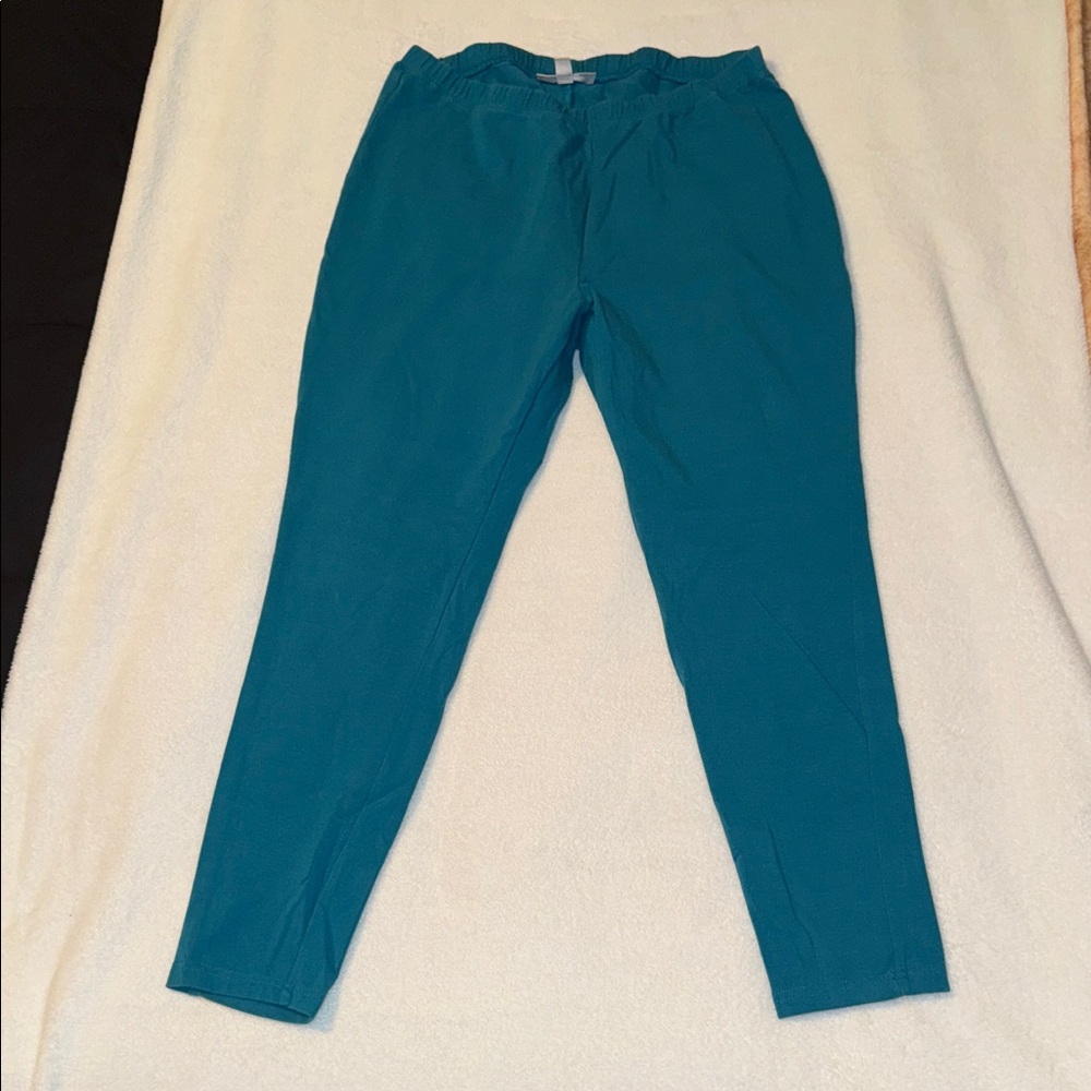 🖤WOMAN WITHIN TEAL LEGGINGS SIZE 18/20🖤